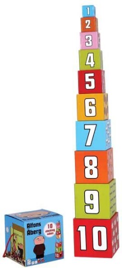 Barbo Toys Alfons Åberg Stacking Cubes 10pcs Barbo Toys Alfons Åberg Stacking Cubes 10pcs