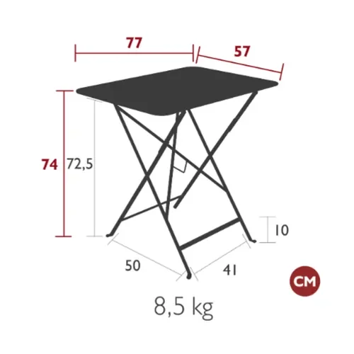 Fermob Bistro bord 57x77 cm Tonka