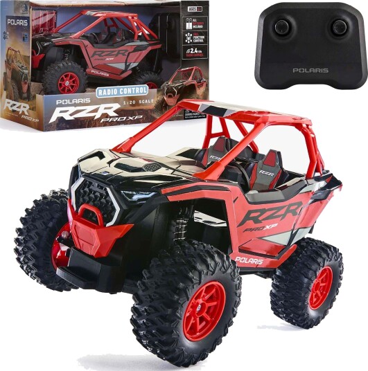 Sharper Image Radiostyrt Polaris RZR Pro 1:20, Rød