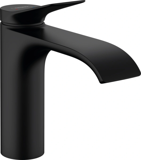 Hansgrohe Vivenis Servantbatteri 110 Uten Bunnventil, Sort Matt Hansgrohe Vivenis Servantbatteri 110 Uten Bunnventil, Sort Matt