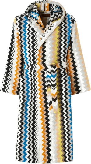 Missoni Home Best Hooded Bathrobe Multi/patterned L