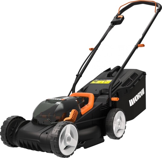 Worx WG779E Batteridrevet Gressklipper   20V Li Ion 34 cm klippebredde opptil 280 m??