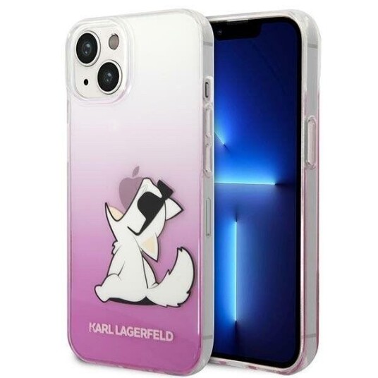 Karl Lagerfeld Choupette Fun Hard Deksel for iPhone 14 Plus 6,7" Rosa