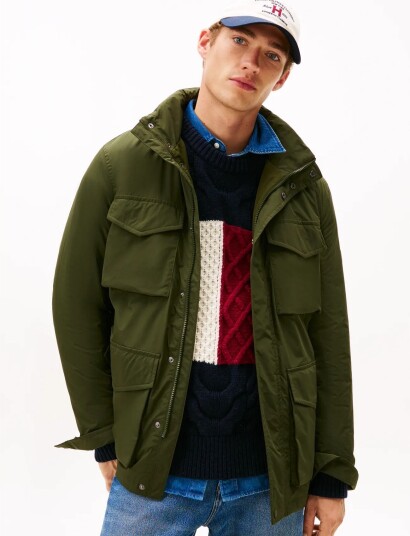 Tommy Hilfiger Lw Packable Field Jacket Khaki green S Tommy Hilfiger Lw Packable Field Jacket Khaki green S