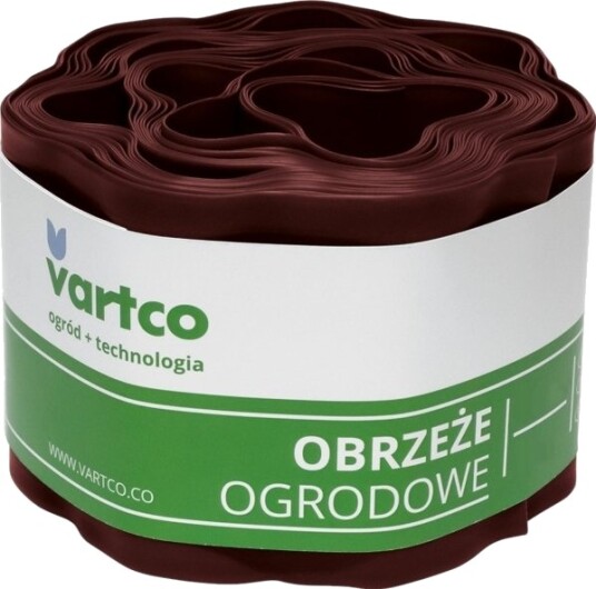 Agaplast Hagekant Bølge 20 Cm X 9 M Vartco Brun