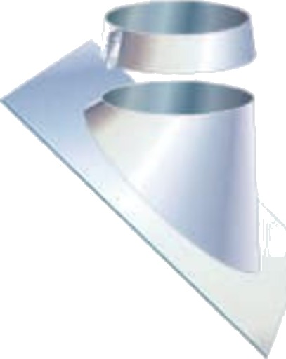 Metalbestos skorstein Ø 500mm beslag 33-46° aluminium