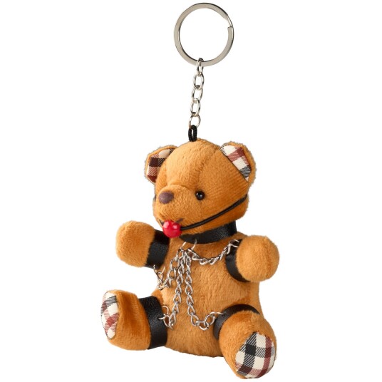 Master Series Nøkkelring med bamse med gag - Brun