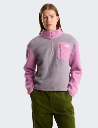 The North Face W Yumiori 1/4 Zip   Pink   L