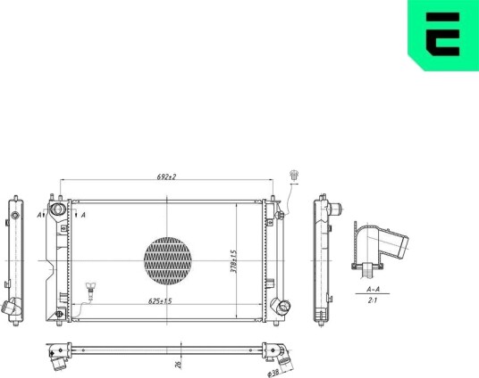 ERA 673299 Radiator motorkjøling