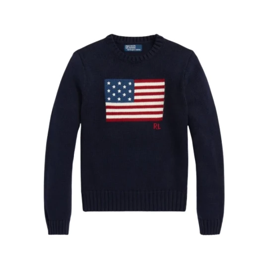 Ralph Lauren Polo Dame Strikkevarer Blå L