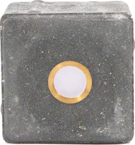 Light By Juhl betongfliser med Cosmos spotlights i messing 10x10x6 cm antrasitt Light By Juhl betongfliser med Cosmos spotlights i messing 10x10x6 cm antrasitt
