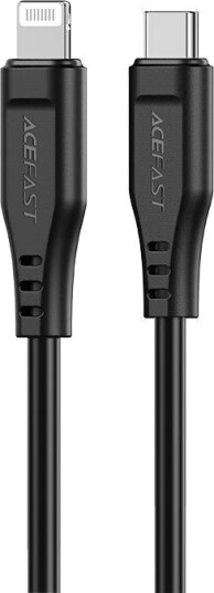 Acefast Mfi Usb-C Til Lightning-Kabel 1,2 M 30 W 3 A Svart