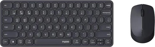 Rapoo 9010M Trådløs Nordisk Tastatur og Mussett Svart Rapoo 9010M Trådløs Nordisk Tastatur og Mussett Svart
