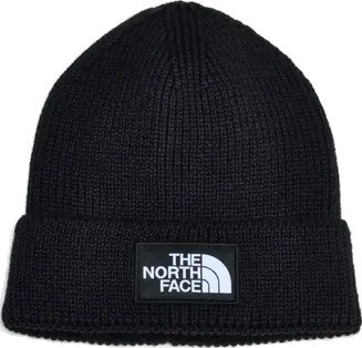 The North Face Tnf Logo Box Cuffed Beanie Luer Svart