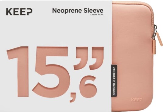 KEEP 15.6 neoprene laptop sleeve (coral pearl) KEEP 15.6 neoprene laptop sleeve (coral pearl)