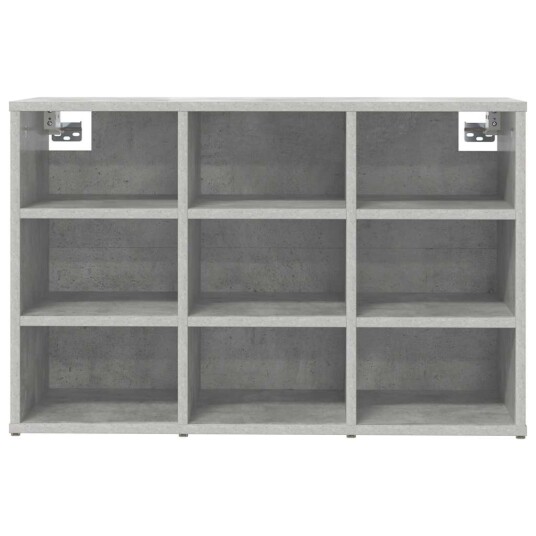 Sko Skap med hylle Betonggrå 77.5 x 30 x 51 cm Konstruert tre Sko Skap med hylle Betonggrå 77.5 x 30 x 51 cm Konstruert tre