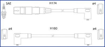 Tennplugg kabelsett HITACHI 134808 Tennplugg kabelsett HITACHI 134808