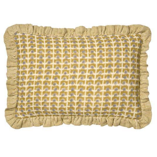 Classic Collection Ripple Putetrekk 40x60 Cm   Pynteputer & Trekk Bomull Gul   CCRP46YE