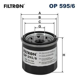 Oljefilter FILTRON OP 595/6