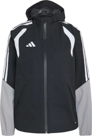 adidas Regnjakke Tiro 26 Svart/Lyse grå/Hvit Kvinner størrelse X Small
