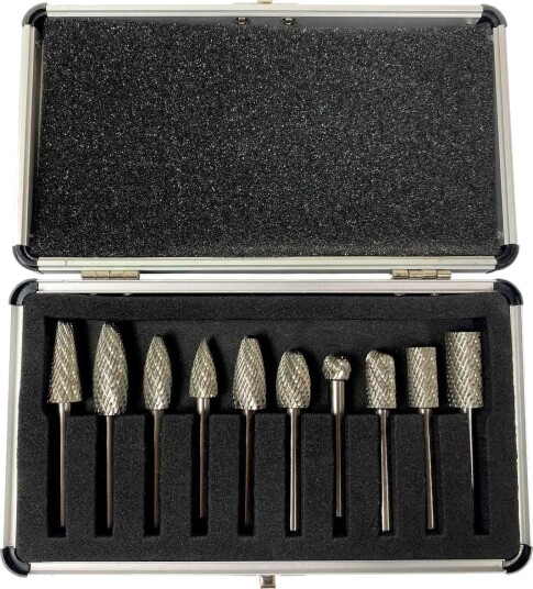 Silver Fresesett Metallfresere 10 Stk.