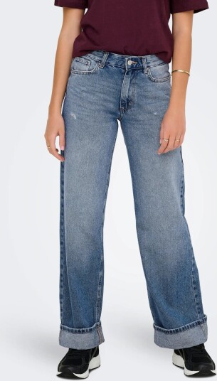 ONLY Onlella Mw Wide Fold Up Dnm Tai519 Noos Blue S x 32