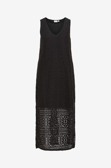 Vila Kjole viMerinda V neck Svart