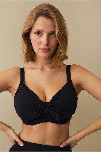 Ellos Collection Bikini BH med knytbar detalj Svart
