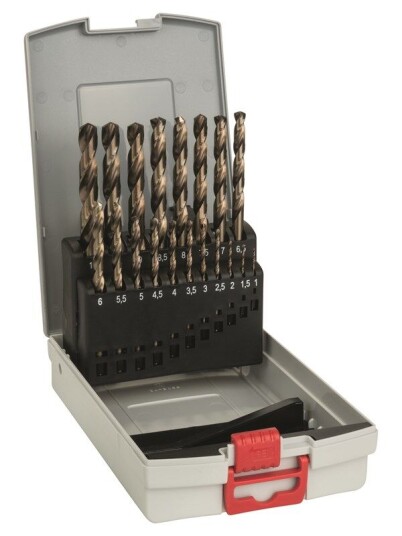Bosch ProBox 19-delers HSS-Co Metallborsett for Elektroverktøy