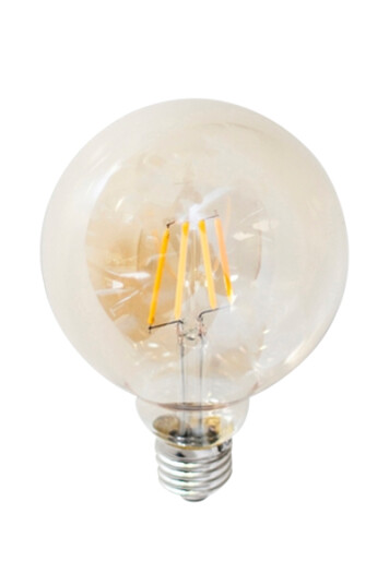 Jotex Filament dekorpære, LED dimbar kulepære, E27, 4W, Ø 95mm rav 1622944-01-0 1622941-01-0