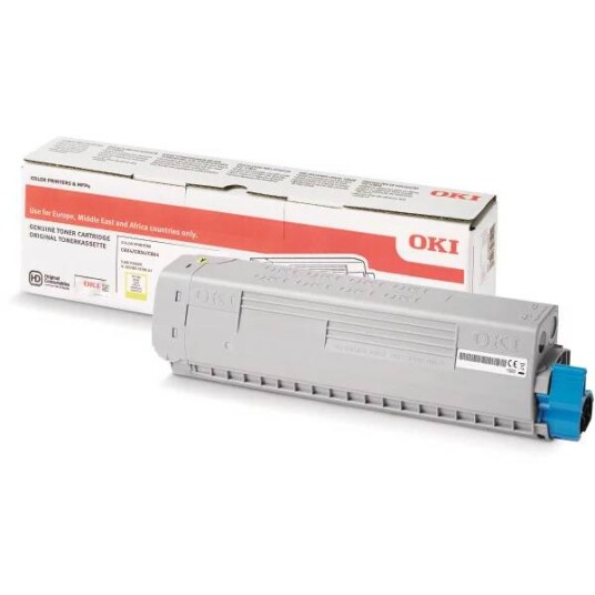 OKI C 824 Y lasertoner - 47095701 Original - Gul 5000 sider OKI C 824 Y lasertoner - 47095701 Original - Gul 5000 sider