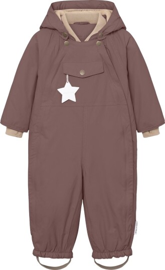 Mini A ture Peppercorn Plum Matwisti Fleece Lined Snowsuit. GRS 2 år/92 cm