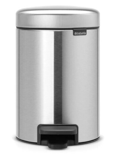 Brabantia New Icon pedalbøtte plastinnerbøtte 3 liter Matt steel fingerprint proof