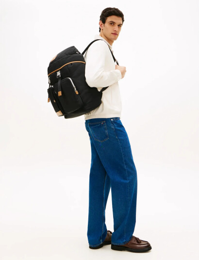 Tommy Hilfiger Th Casual Flag Backpack   Black   ONE SIZE