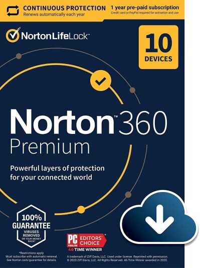 Norton 360 Premium 1 år / 10 enheter + 75GB skylagring Norton 360 Premium 1 år / 10 enheter + 75GB skylagring