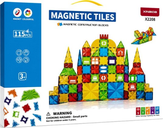 Magnetic Tiles Byggesett – 115 Deler