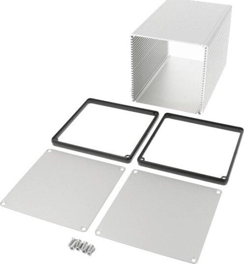 Hammond Electronics 1455NS1601 160 × 103 × 103 mm Aluminium Klar Kabinett