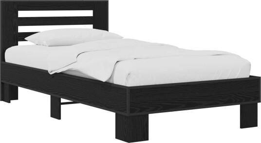  Sengestamme med hodegatt Svart eik 80 x 200 cm Konstruert tre