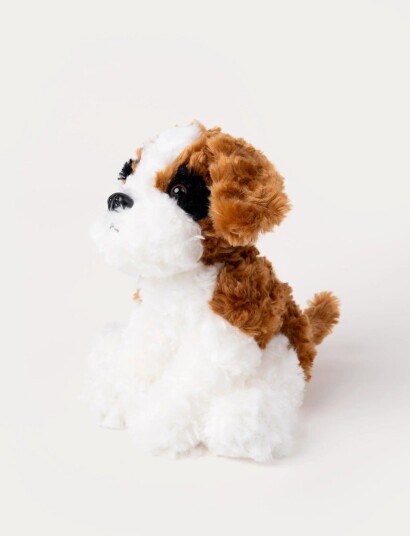 Hund Bamse Hvit | Teddykompaniet Hund Bamse Hvit | Teddykompaniet