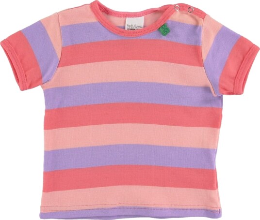 Freds World T skjorte   Multi Stripe   Korall   Freds World   68   T skjorte Lilla Rosa   62