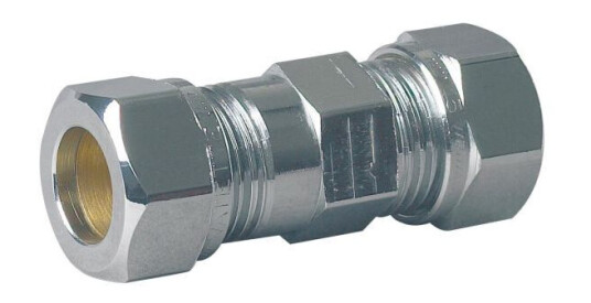 Vatette FG031040329 Klemringkobling rett, forkrommet, forlenget 12 x 10 mm