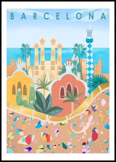 Barcelona Plakat Plakat / 70x100cm