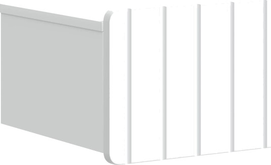 Vegghengt Nattbord Hvit 33 x 34,5 x 24 cm Konstruert tre