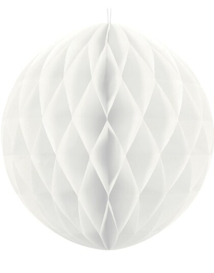 Hvit Honeycomb Ball 40 cm Hvit Honeycomb Ball 40 cm