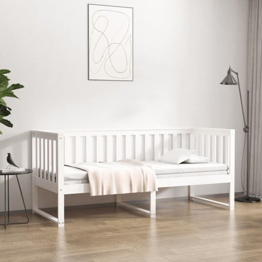 vidaXL Dagseng hvit 75x190 cm heltre furu vidaXL Dagseng hvit 75x190 cm heltre furu