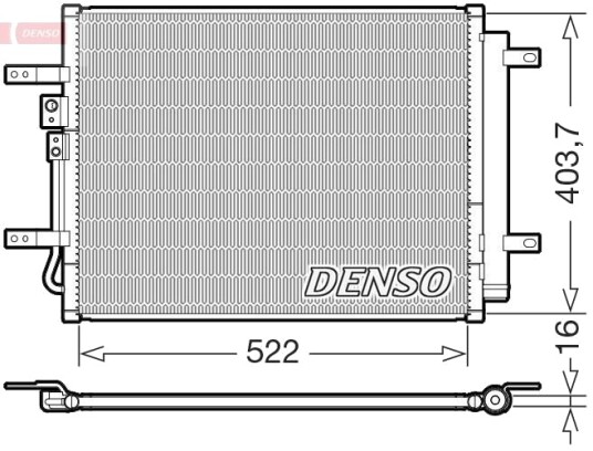 DENSO DCN43018 Kondensator, klimaanlegg DENSO DCN43018 Kondensator, klimaanlegg