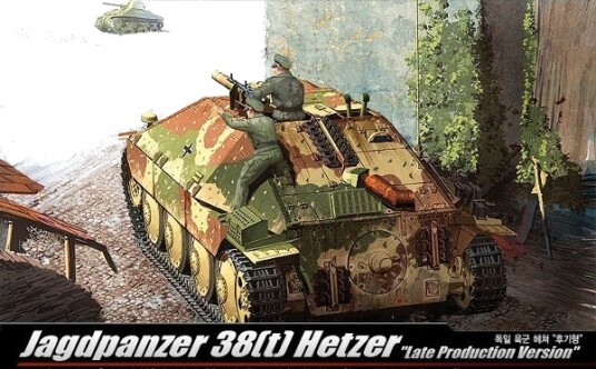Academy 13230 Jagdpanzer Hetzer Stridsvogn Byggesett 1:35 Academy 13230 Jagdpanzer Hetzer Stridsvogn Byggesett 1:35