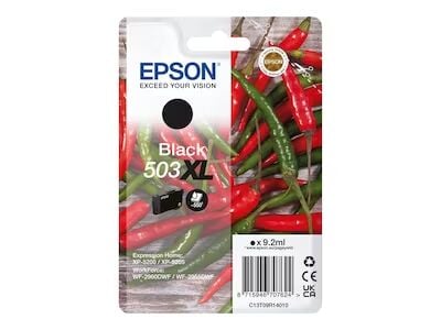 Epson 503XL Singlepack - XL - black - original - ink cartridge - Blekkpatron Svart Epson 503XL Singlepack - XL - black - original - ink cartridge - Blekkpatron Svart