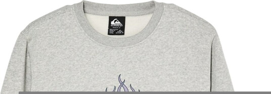 Quiksilver Collegegenser Grafikk Crew Light Grey Heather Quiksilver 16 år (176) Collegegenser Grå Lilla