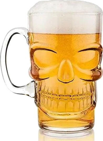 Stor Hodeskalleformet ØL Glass 700 ML Final Touch Stor Hodeskalleformet ØL Glass 700 ML Final Touch